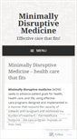 Mobile Screenshot of minimallydisruptivemedicine.org