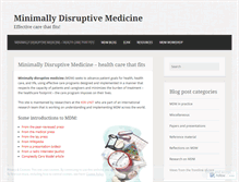 Tablet Screenshot of minimallydisruptivemedicine.org